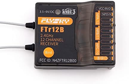 Flysky FTR12B 2,4 GHz-es 12CH Vevő Kettős Antennák a PL18 NB4 NB4 Lite AFHDS3 Adók RC Repülő, Helikopter Jármű