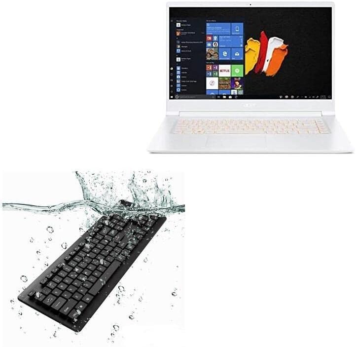 BoxWave Billentyűzet Kompatibilis Acer ConceptD 5 (CN515-51) (Billentyűzet BoxWave) - AquaProof USB Billentyűzet, Mosható, Vízálló