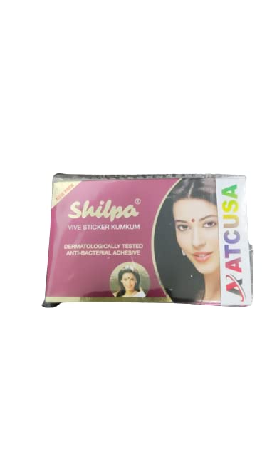 Shilpa Vive Matrica Kumkum - Mély Piros Méret 8 - Pack 5