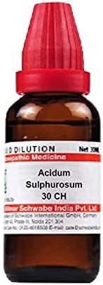 Dr. Willmar a Csomag India Acidum Sulphurosum Hígítási 30 CH