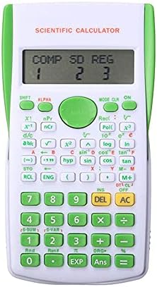 CUJUX Hordozható Többfunkciós Kalkulátor Calculadora Cientifica a Matematika Tanítás a Diákok Kijelzőt Számológép (Szín : Zöld)