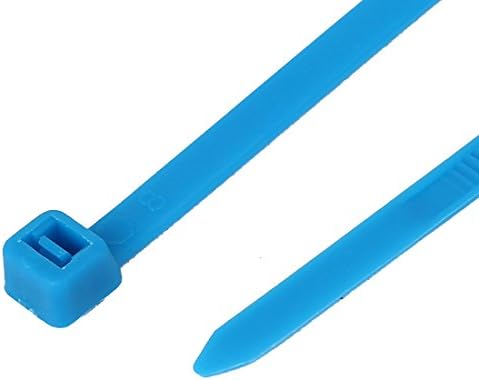 Aexit 5mm x Fogó 200mm Hálózati kábel Kábel Vezeték Nylon Zip Nyakkendő, Kék Szíj Bilincsek 100 Db