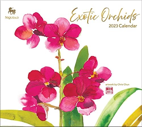 NIQUEA.D Egzotikus Orchideák 2023 Fali Naptár (NCC1-0001)