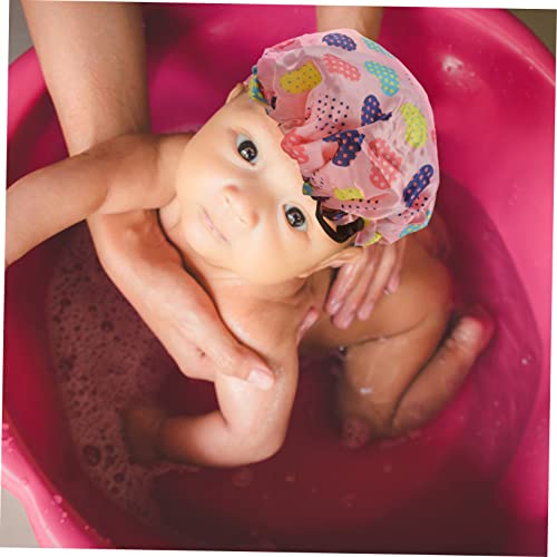 Hemoton 5db Állítható Zuhany Kap Haj zuhanysapka Női Fej Pakolások Csecsemő Úszni Kalap Zuhany Kiegészítők, Kellékek Spa-Cap Újrafelhasználható