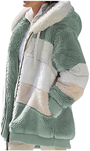 ADSSDQ Túlméretezett Homewear Bő Kabátok Női Fesztivál Pufi Dzseki Cool Zipfront Csuklyát Hosszú Ujjú, Kényelmes